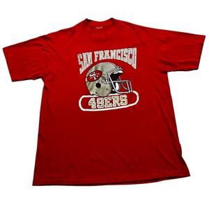 Vintage 80s San Francisco 49ers T-shirt men size Small / medium Retro / Y2K